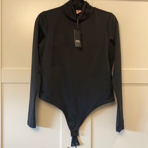 Smash & Tess black mockneck bodysuit, medium